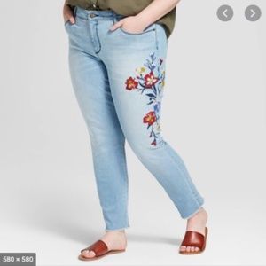 Universal Thread Embroidered Jeans